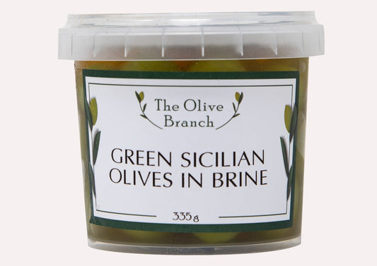The Olive Branch - Green Sicilian Olives in Brine 335g