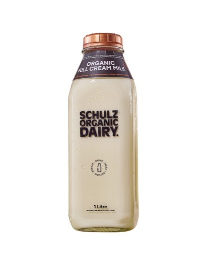 Schulz Organic Dairy - Glass Full Cream Milk 1lt