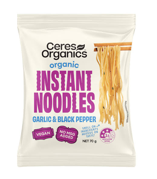Ceres Organic - Instant Noodles Garlic Black Pepper 70g