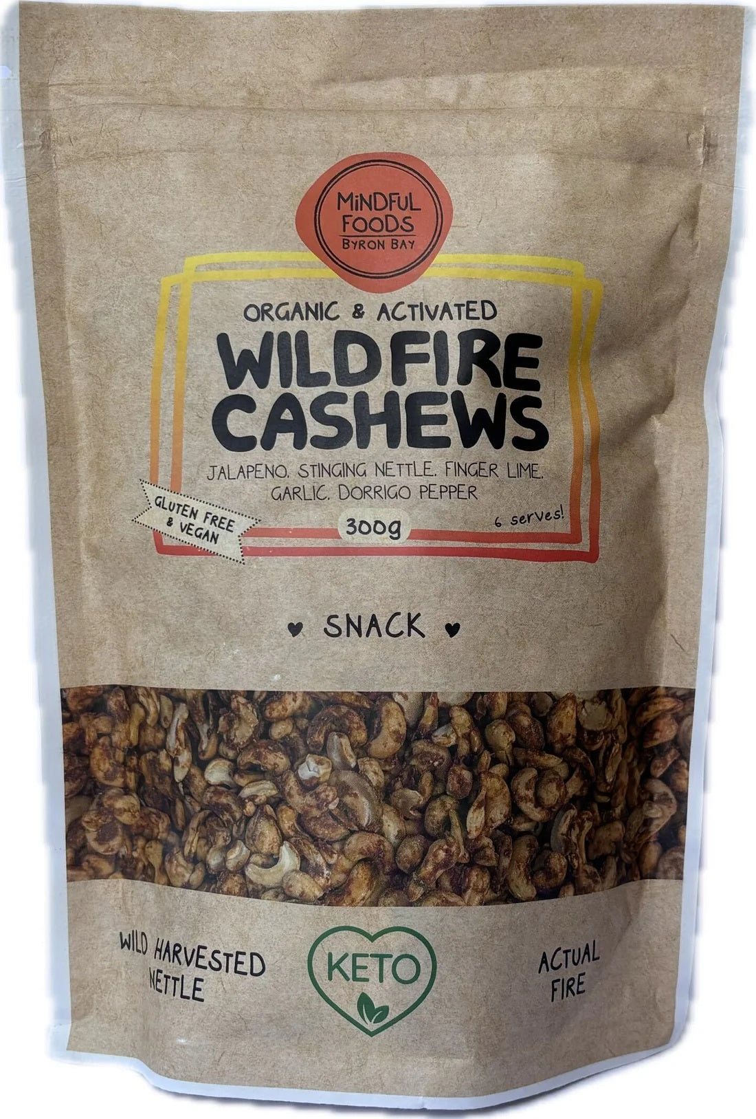 Mindful Foods - Wildfire Cashews 300g