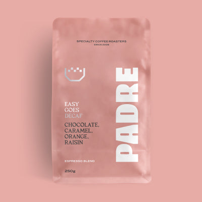 Padre - Easy Goes Decaf Espresso Blend Coffee 250g