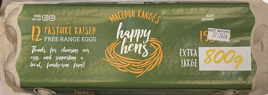 Happy Hens - Free Range Eggs 800g