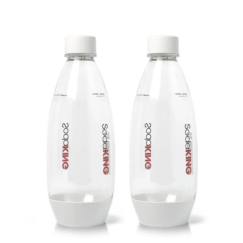 SodaKing - Moderna 1 Litre Twin Pack - White