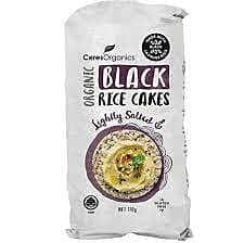 Ceres Black Rice Cakes Lightly Salted 110g (Order 12 for box discount)